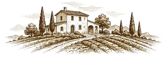 Il casale di Scopeto tra olivi e cipressi